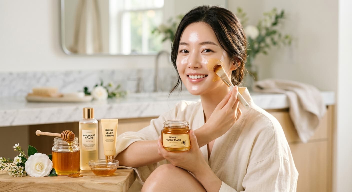 How Honey in K-Beauty Masks & Treatments Delivers Glass Skin Benefits