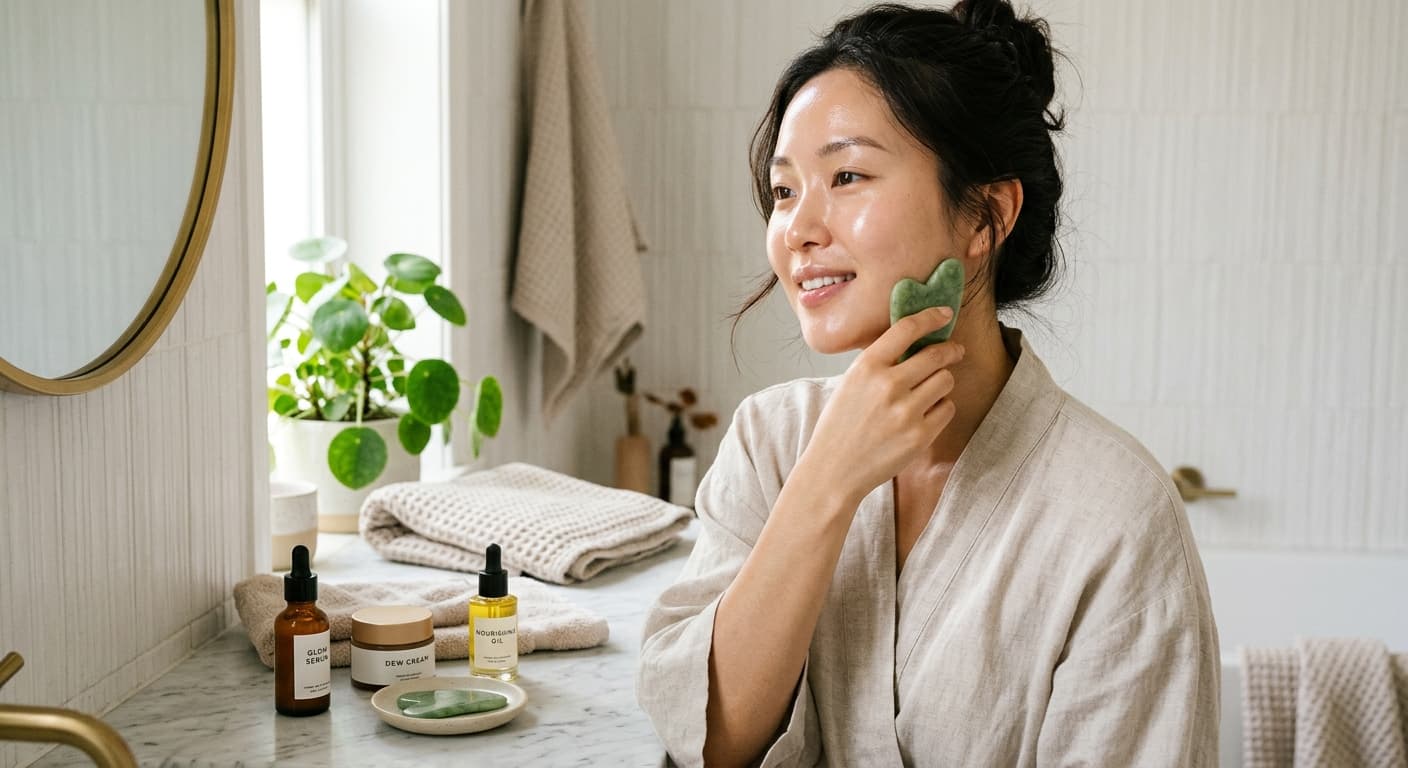 How to Do Korean Skincare Gua Sha for Sculpted Face & Glass Skin Glow