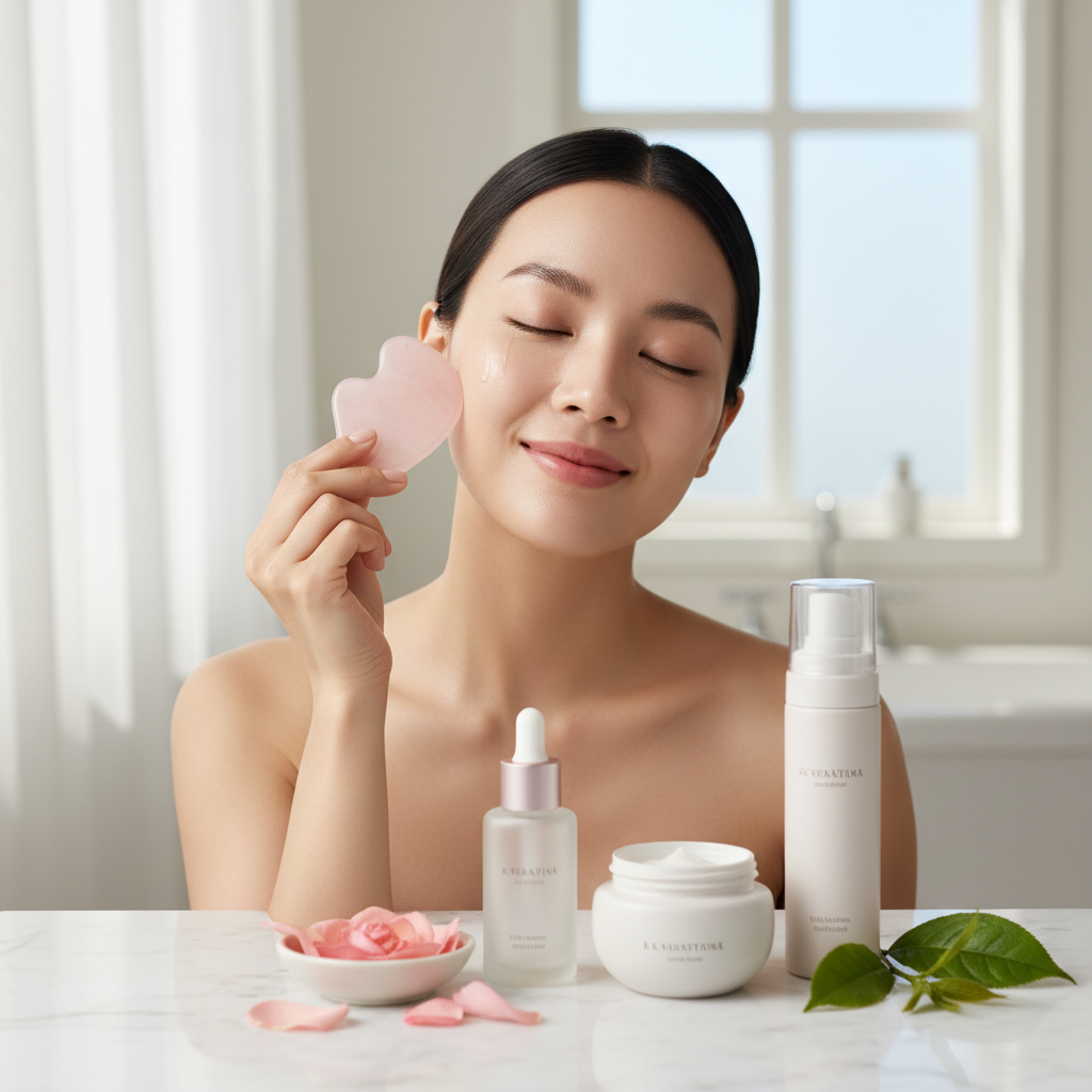 Korean Skincare Gua Sha: Techniques for Lifted, Radiant Glass Skin